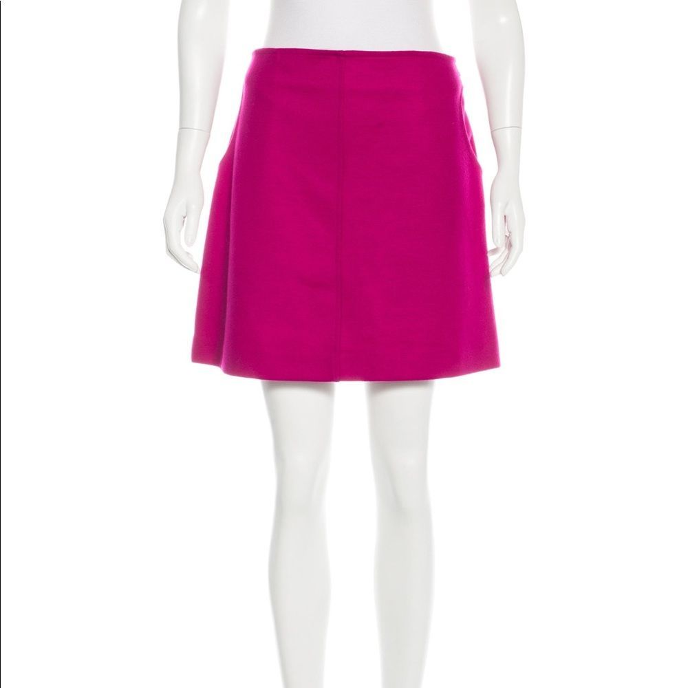Diane Von Furstenberg Pink Wool Blend Skirt - 12